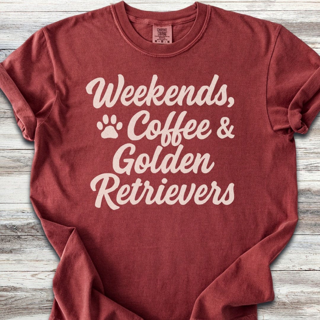 Golden Retriever Weekends T-Shirt