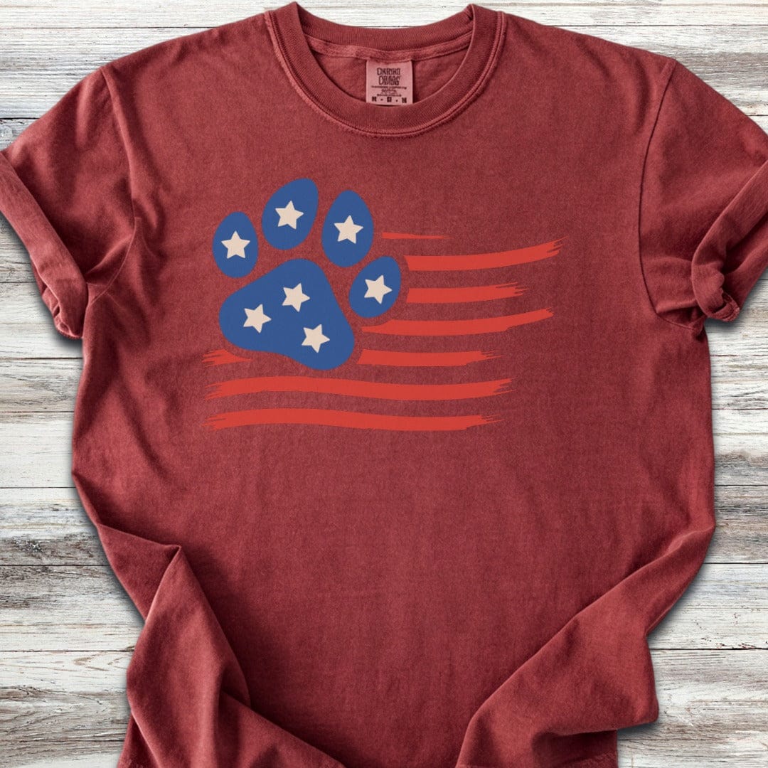 Paw Print Flag T-Shirt