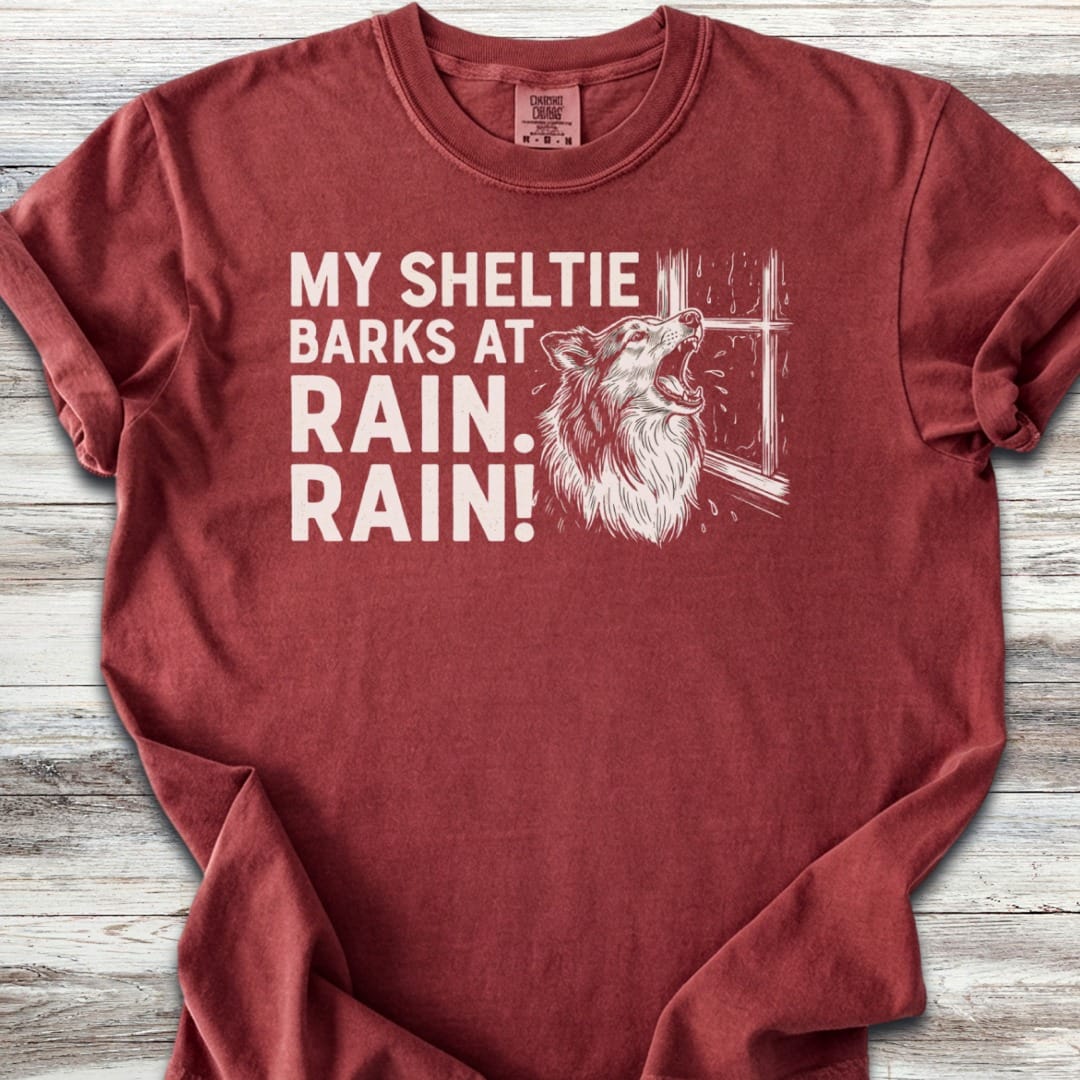 Shetland Sheepdog Rain T-Shirt