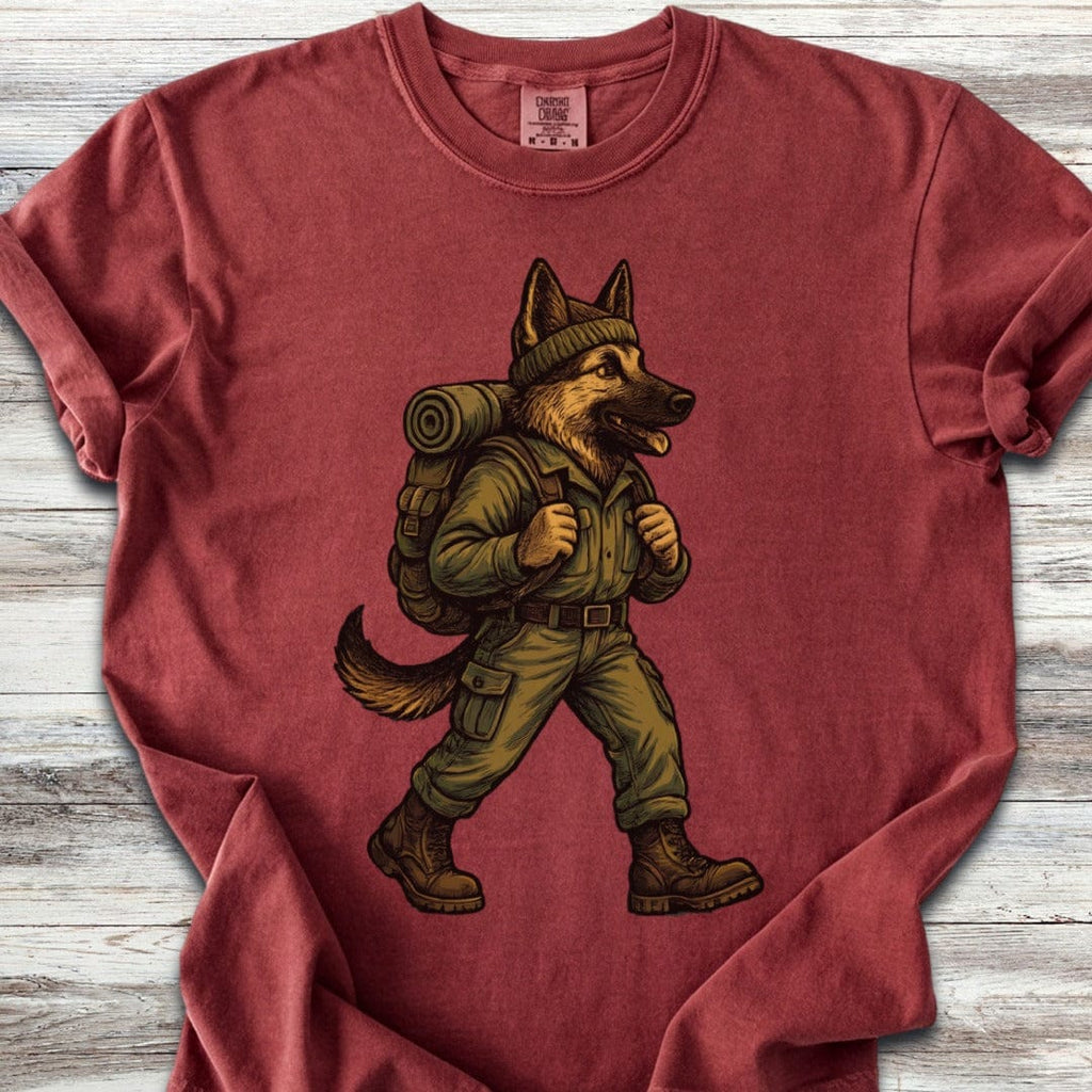 German Shepherd Hiking T-Shirt