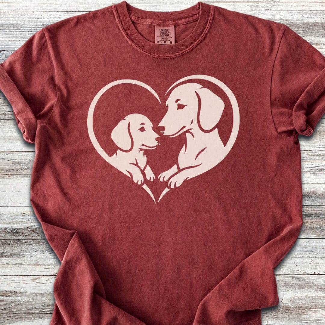 Dachshund Heart Bond T-Shirt