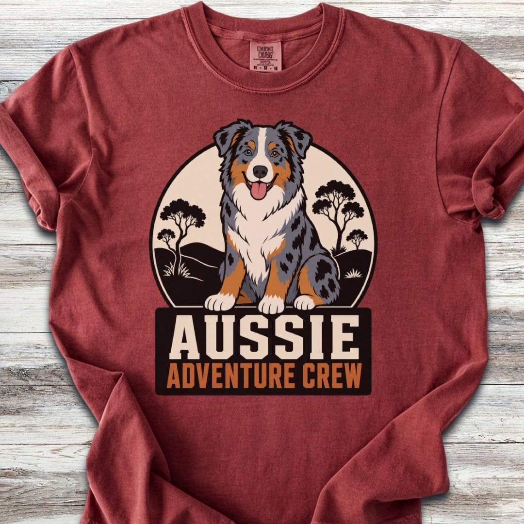 Australian Shepherd Adventure Crew  T-Shirt