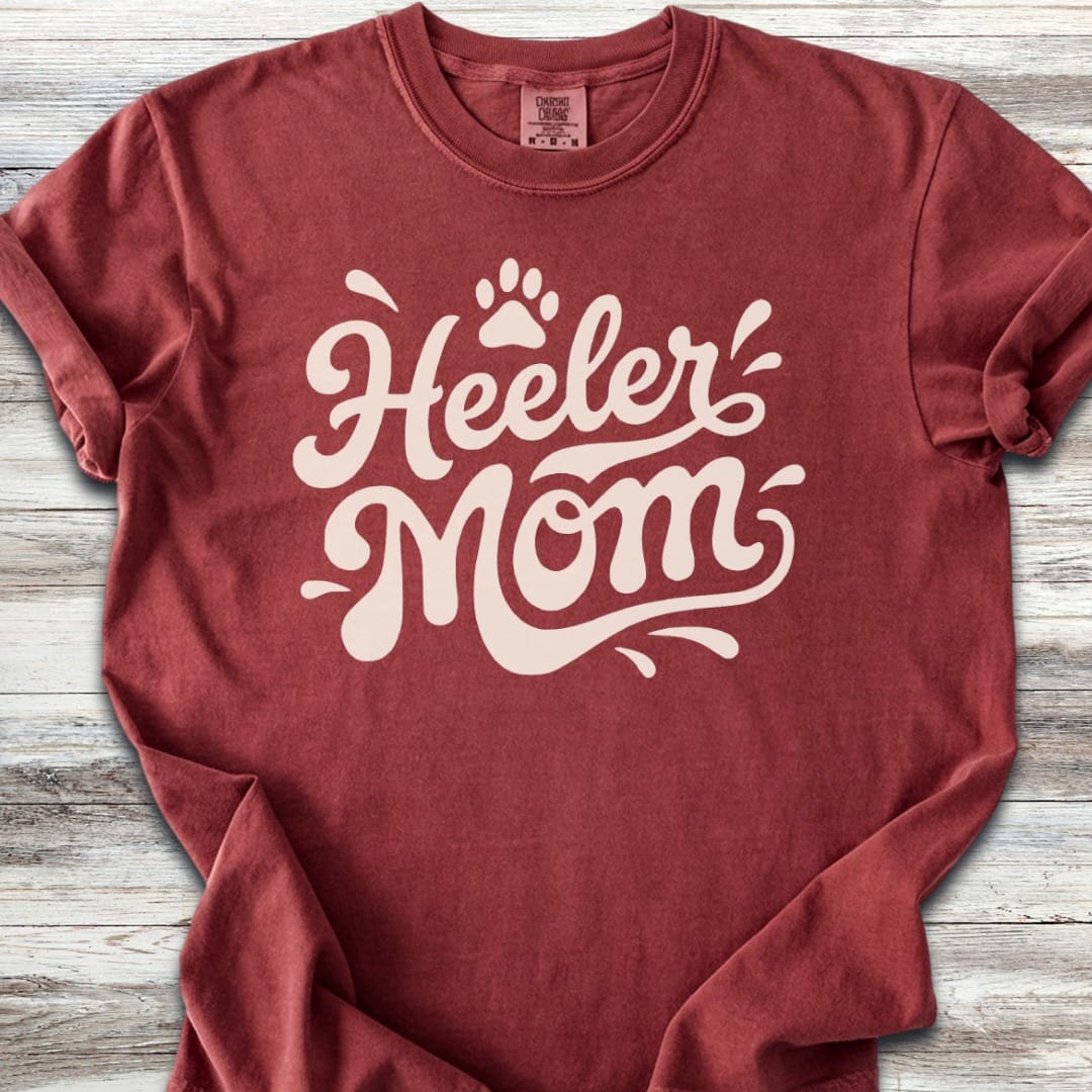 Australian Cattle Dog Groovy Mom T-Shirt