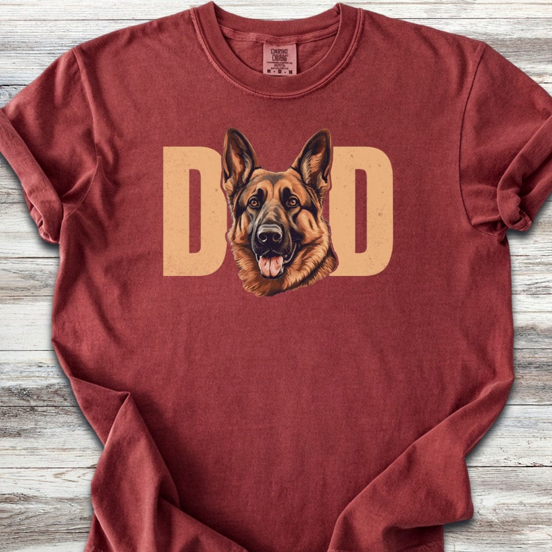 German Shepherd Portrait Dad T-Shirt