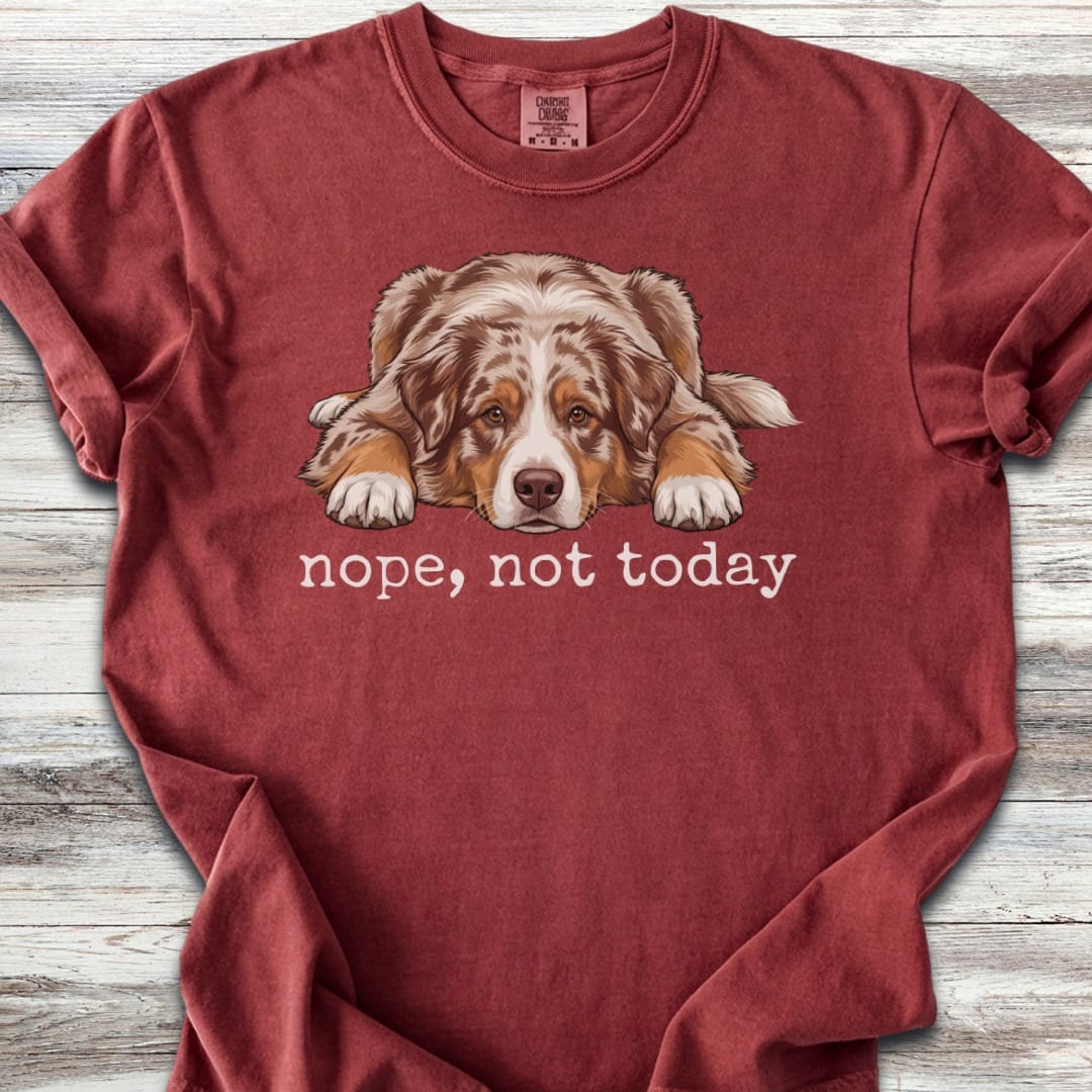 Australian Shepherd Red Nope T-Shirt