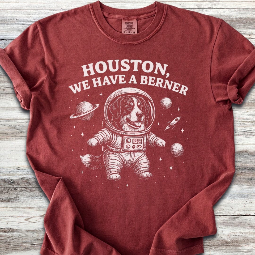 Bernese Mountain Dog Astronaut T-Shirt
