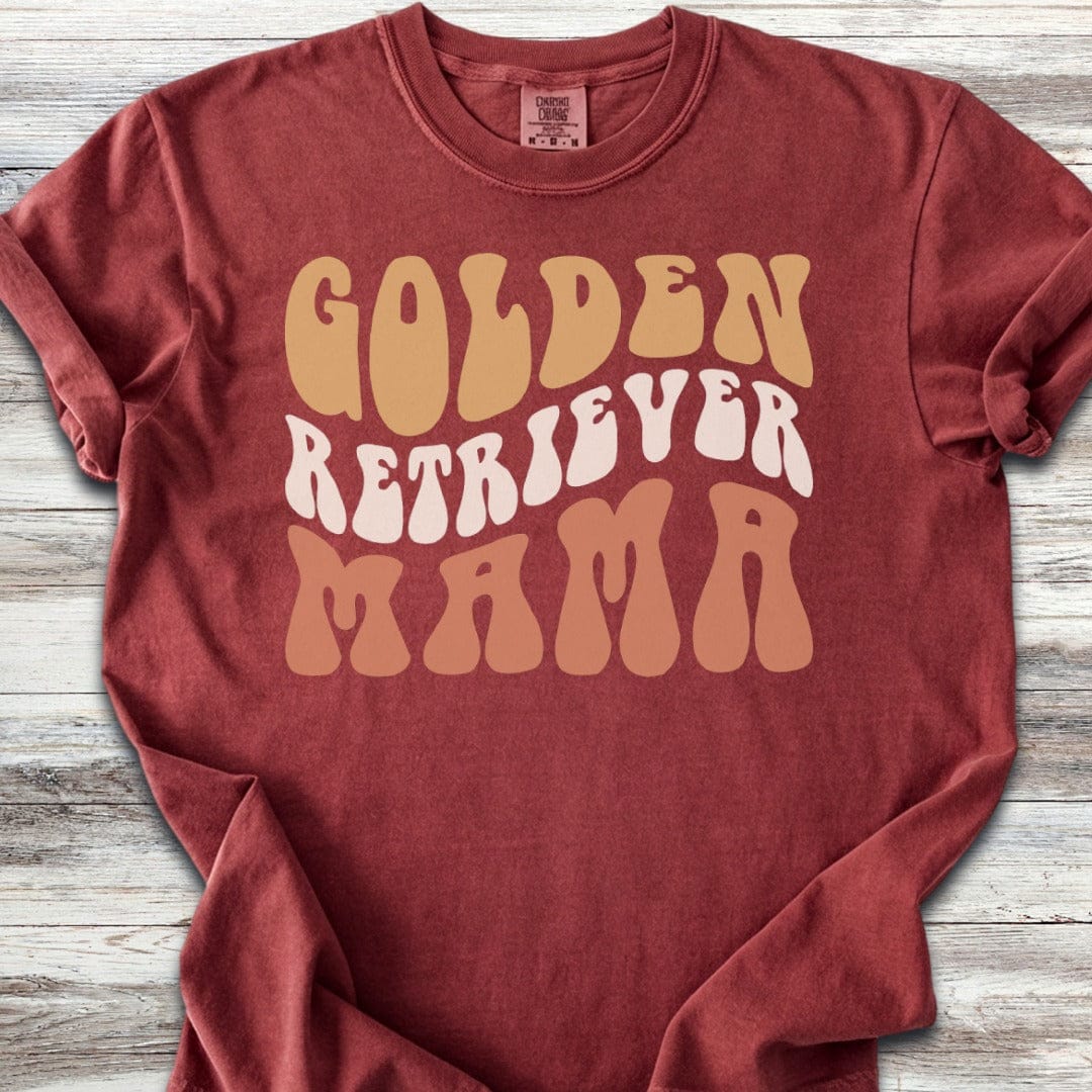 Golden Retriever Retro Mama T-Shirt