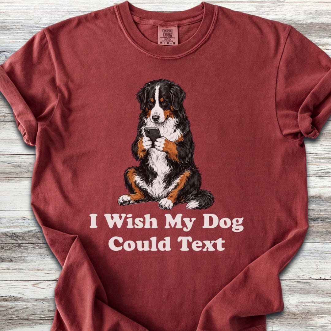 Bernese Mountain Dog Text T-Shirt