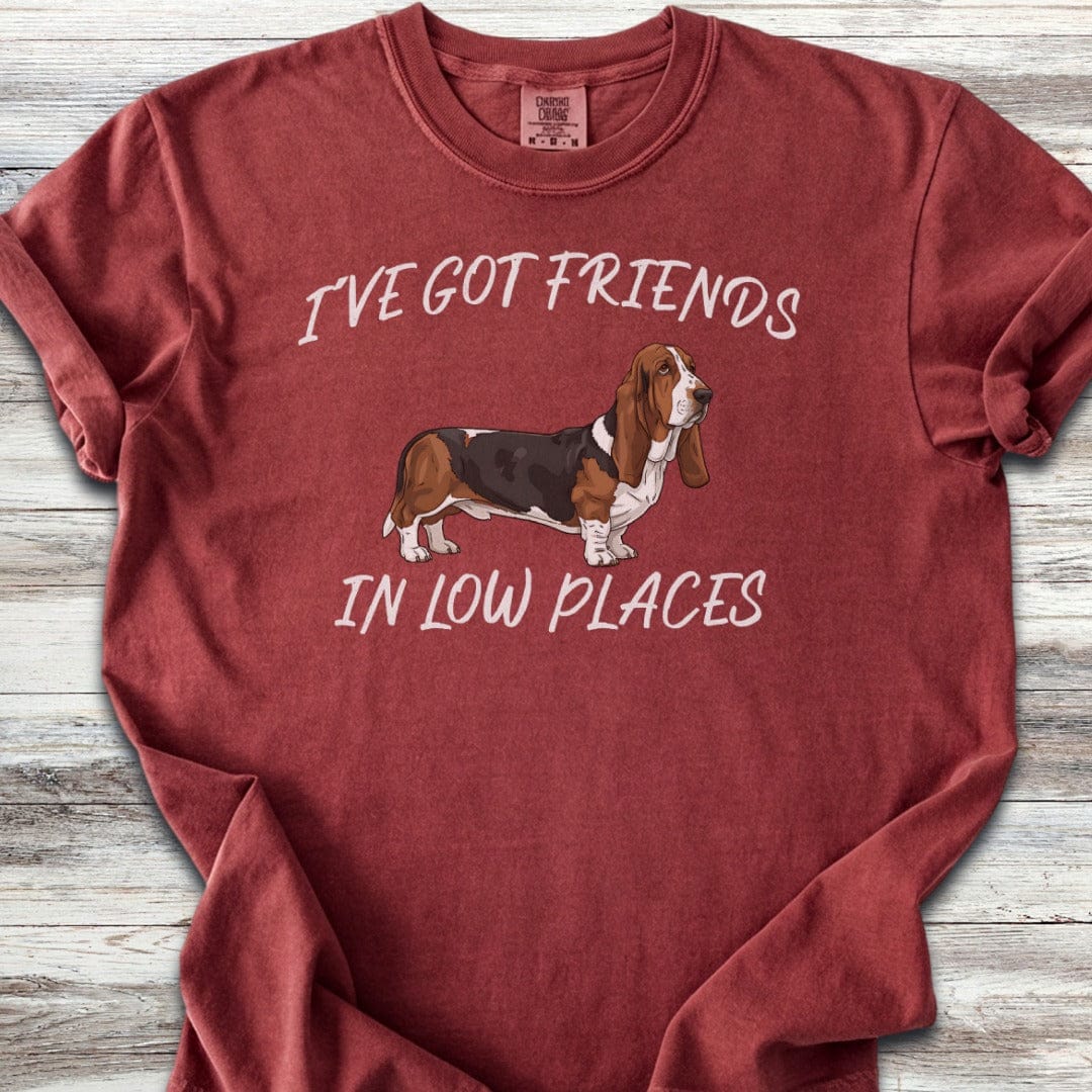 Basset Hound Low Places T-Shirt