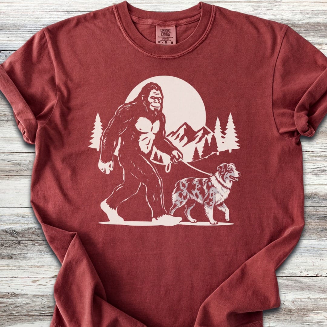 Australian Shepherd Merle Bigfoot T-Shirt