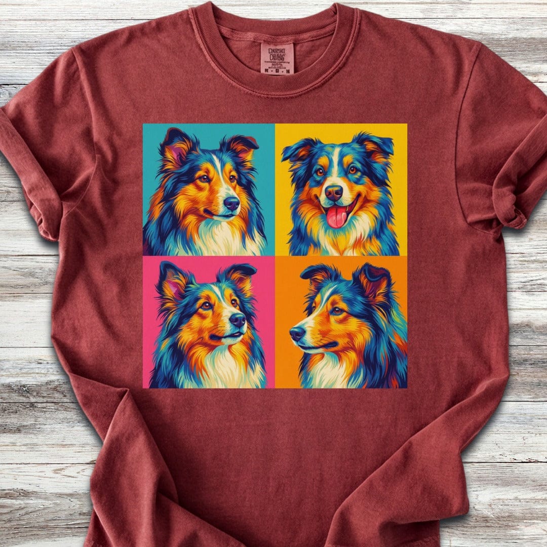 Shetland Sheepdog Pop Art T-Shirt