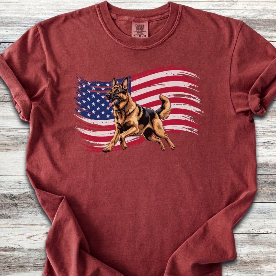 German Shepherd Patriot Run T-Shirt