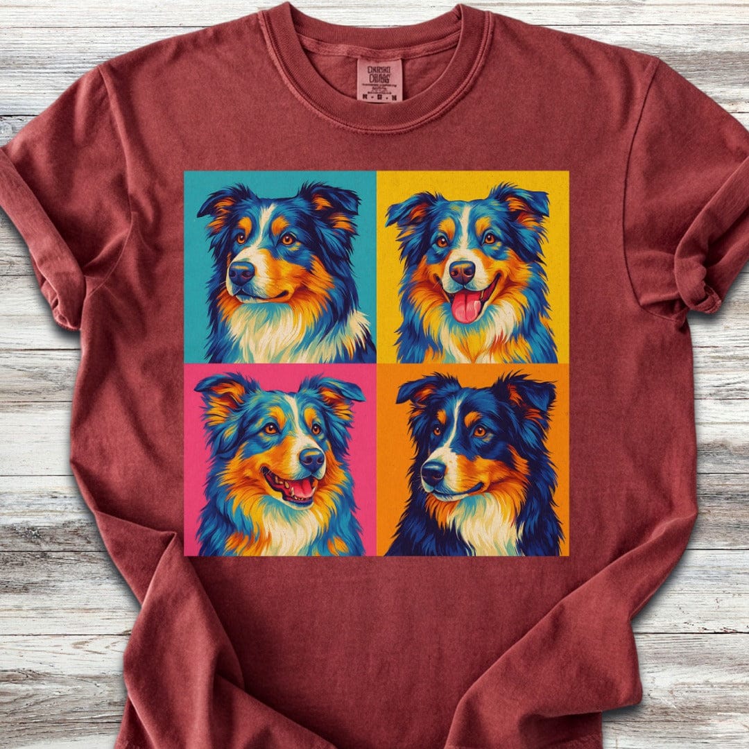 Pop Art Australian Shepherd T-Shirt