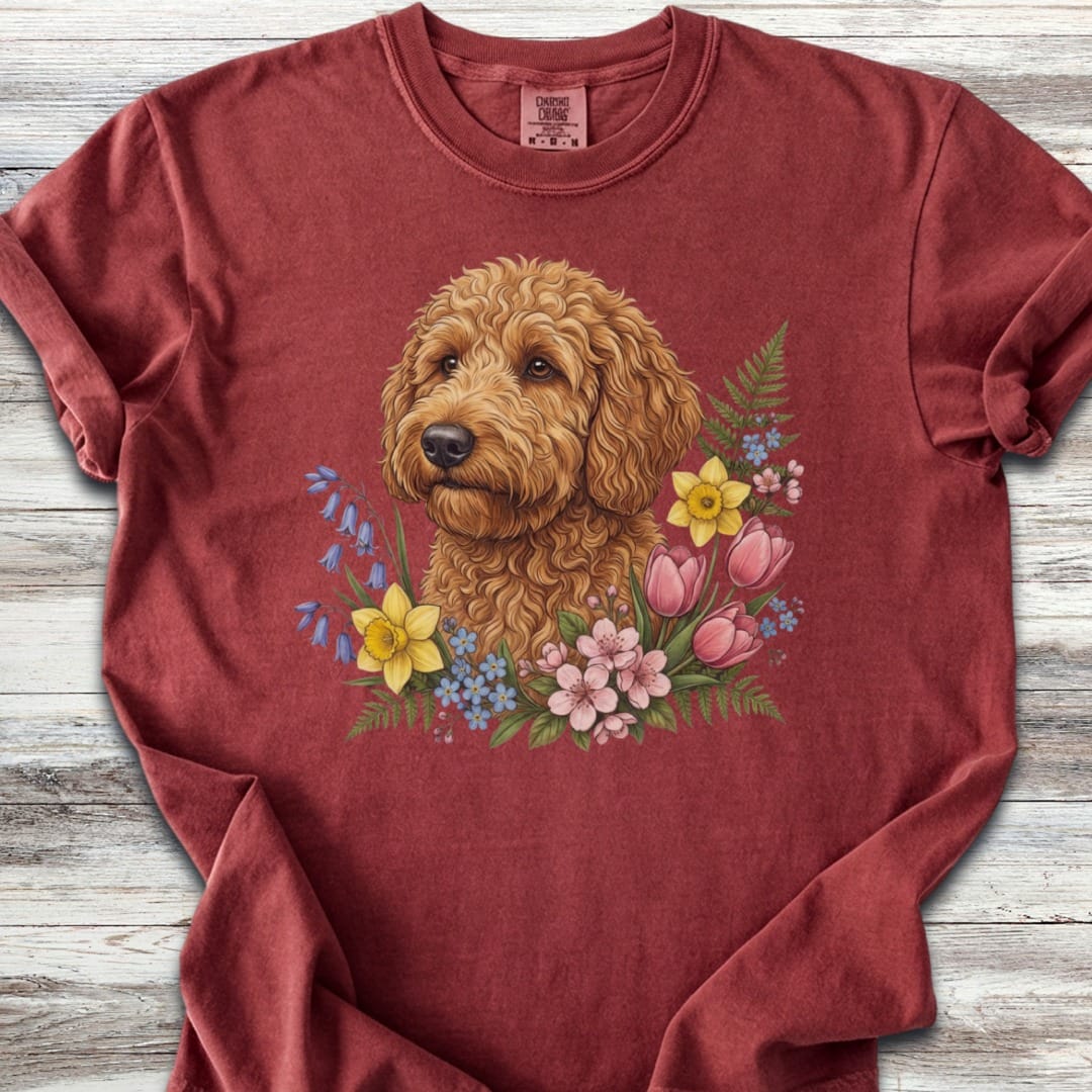 Goldendoodle Spring Portrait T-Shirt