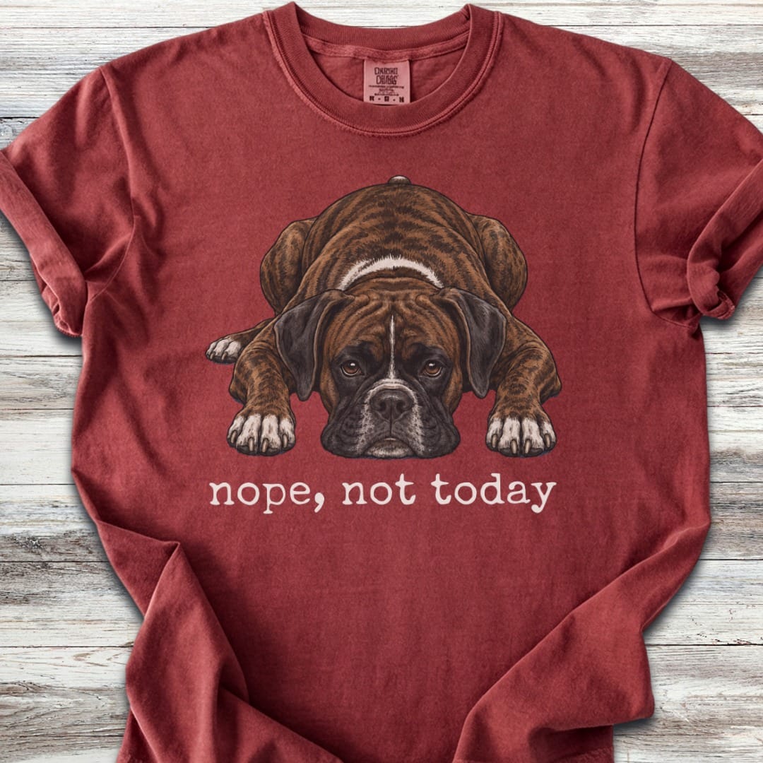 Boxer Brindle Nope T-Shirt