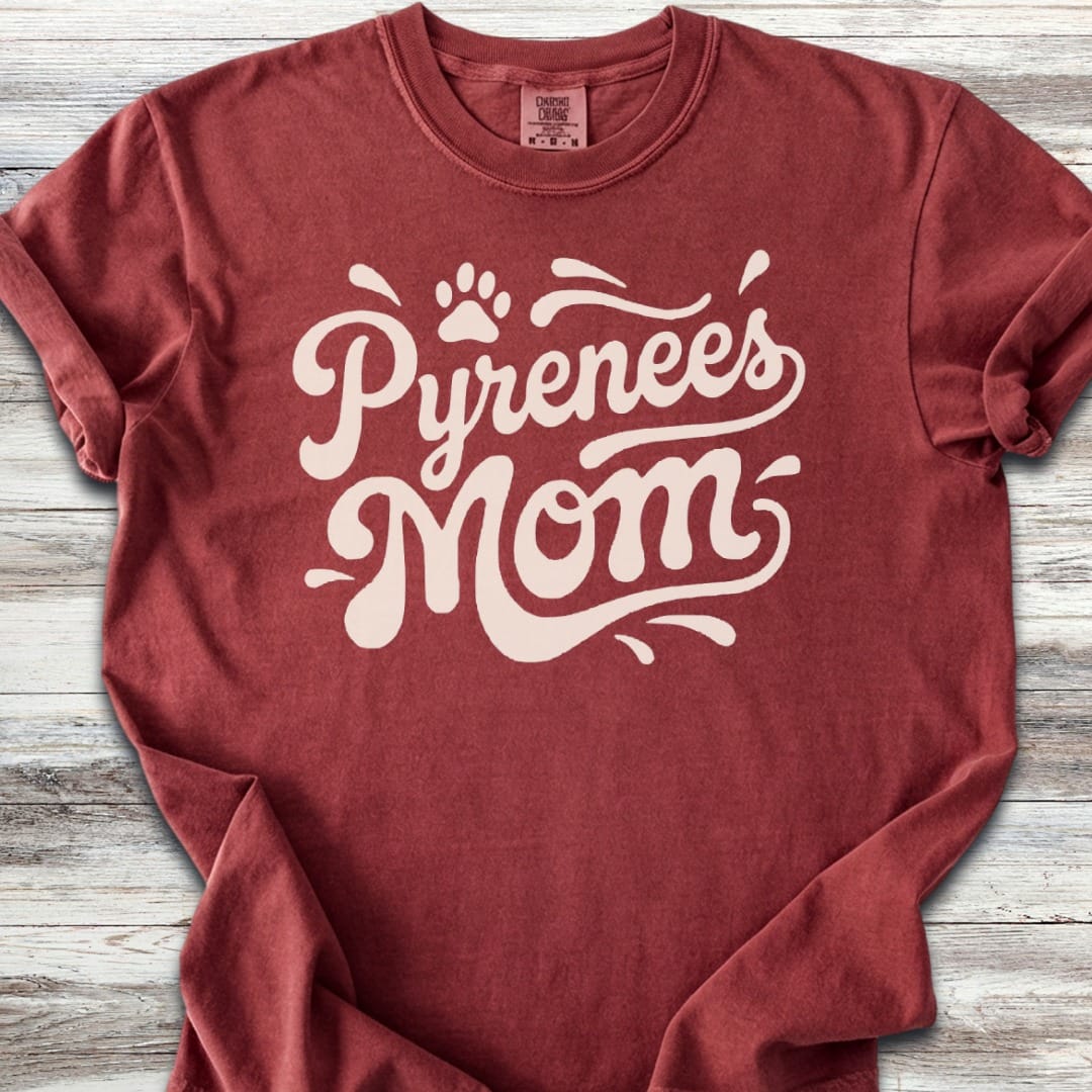 Great Pyrenees Groovy Mom T-Shirt