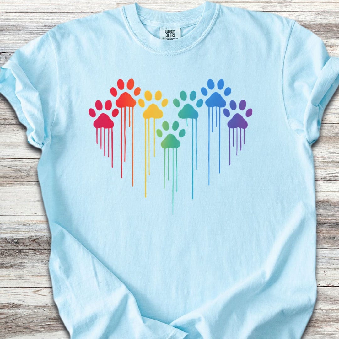 Rainbow Heart Prints T-Shirt