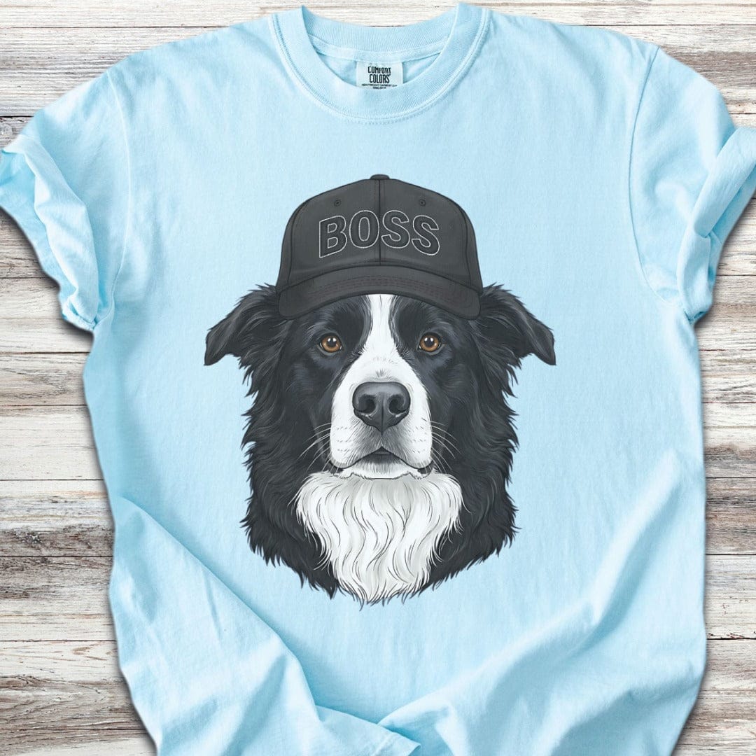 Border Collie Boss Hat T-Shirt