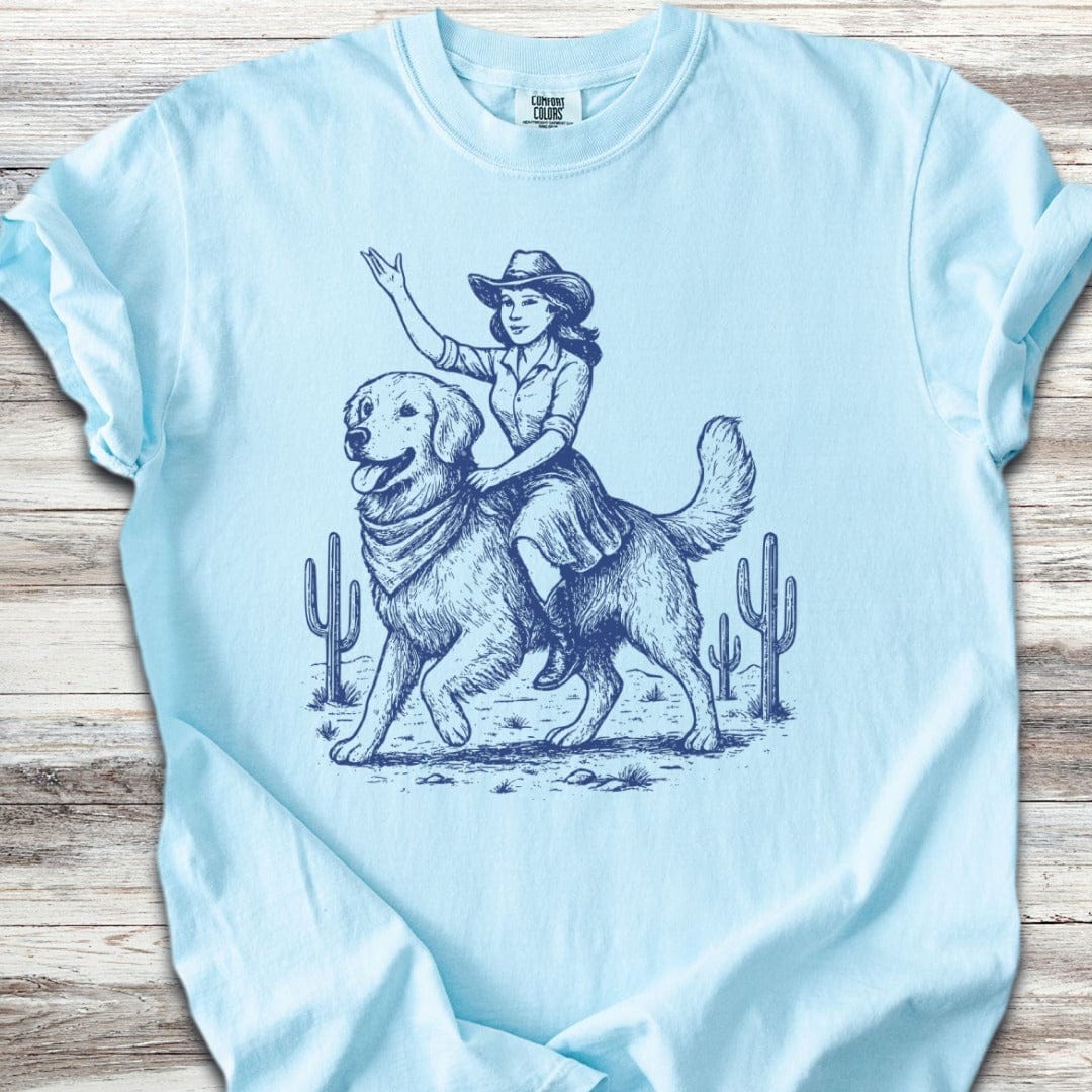 Golden Retriever Cowgirl T-Shirt