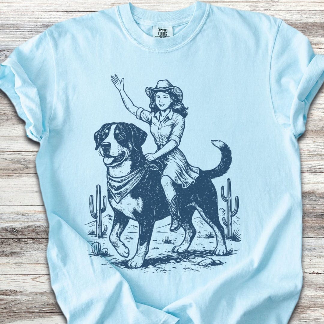 Swiss Mountain Dog Cowgirl T-Shirt