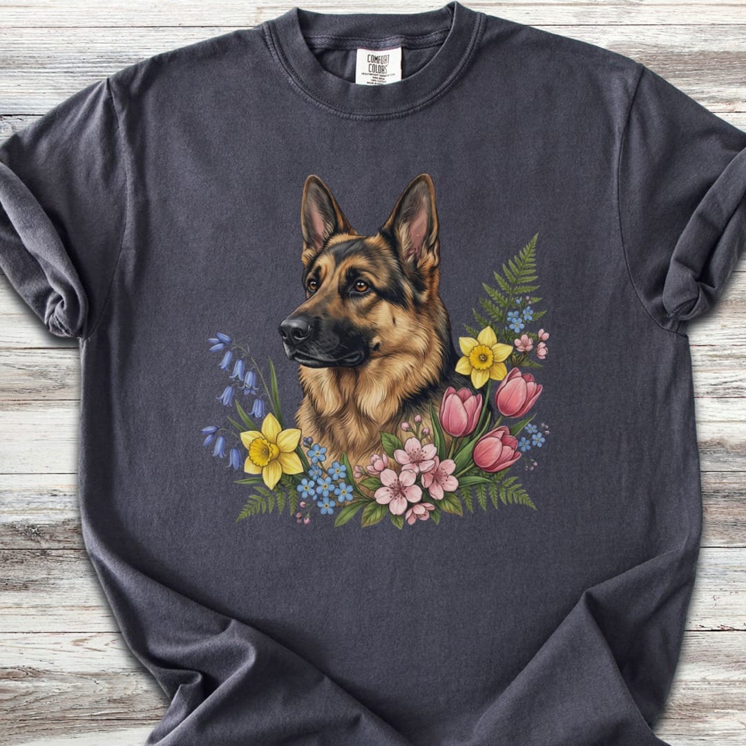 German Shepherd Spring Portrait T-Shirt