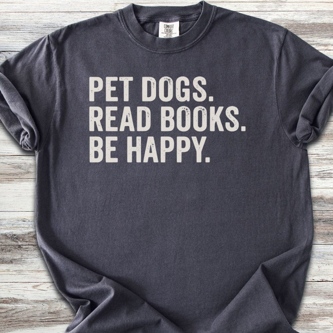 Dogs Books Happy T-Shirt