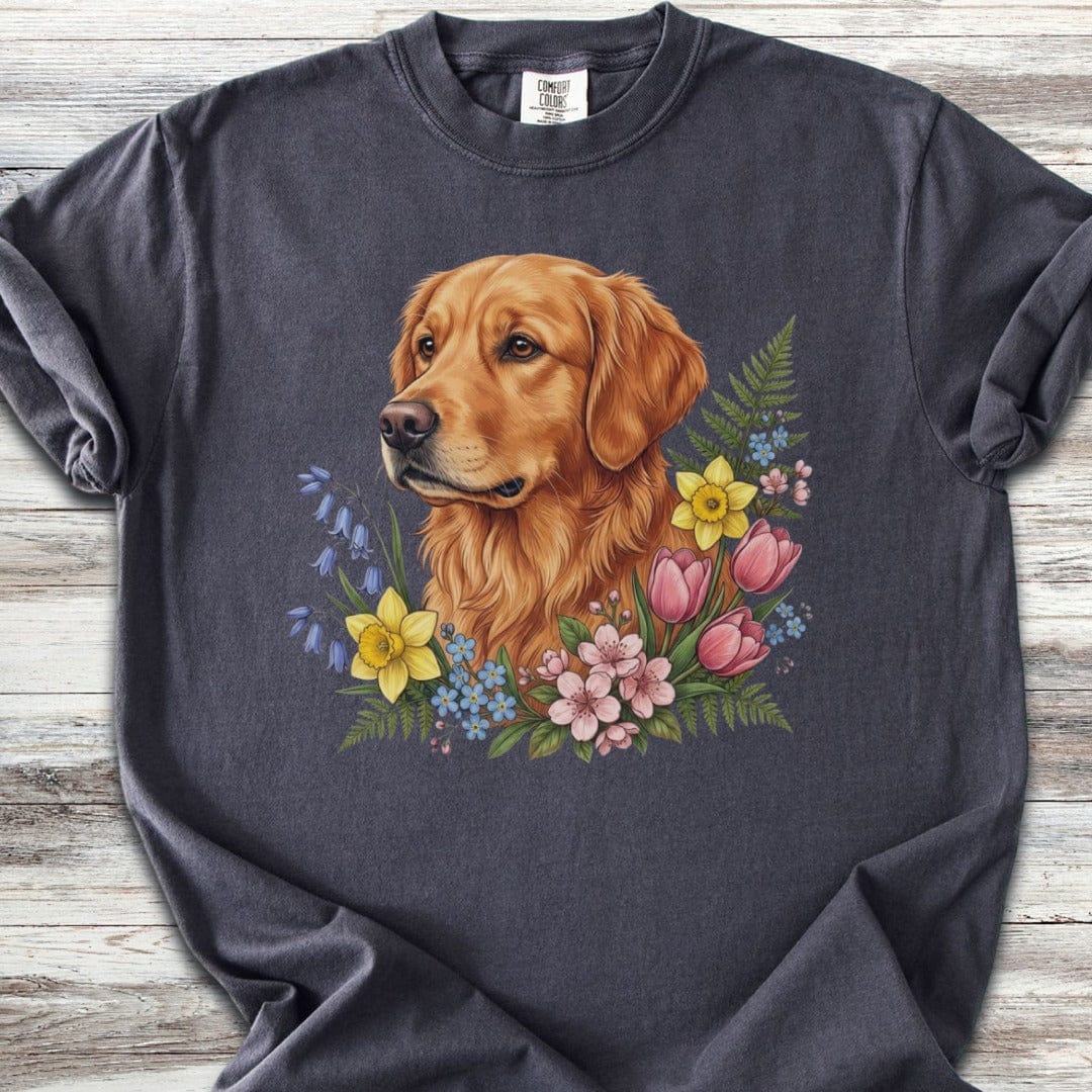 Golden Retriever Spring Portrait T-Shirt
