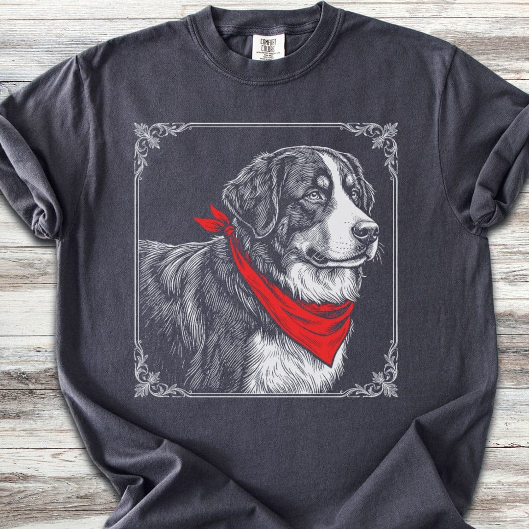 Bernese Mountain Dog Etching T-Shirt