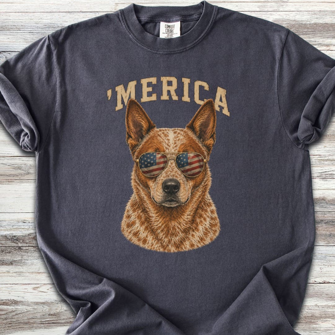 Australian Cattle Dog Red 'Merica T-Shirt