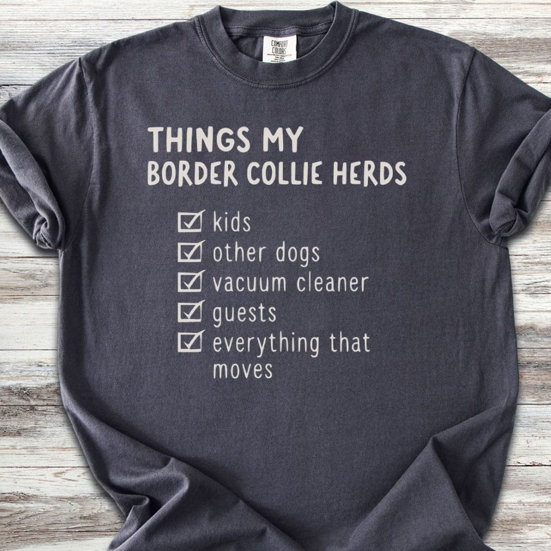 Border Collie Herding List T-Shirt