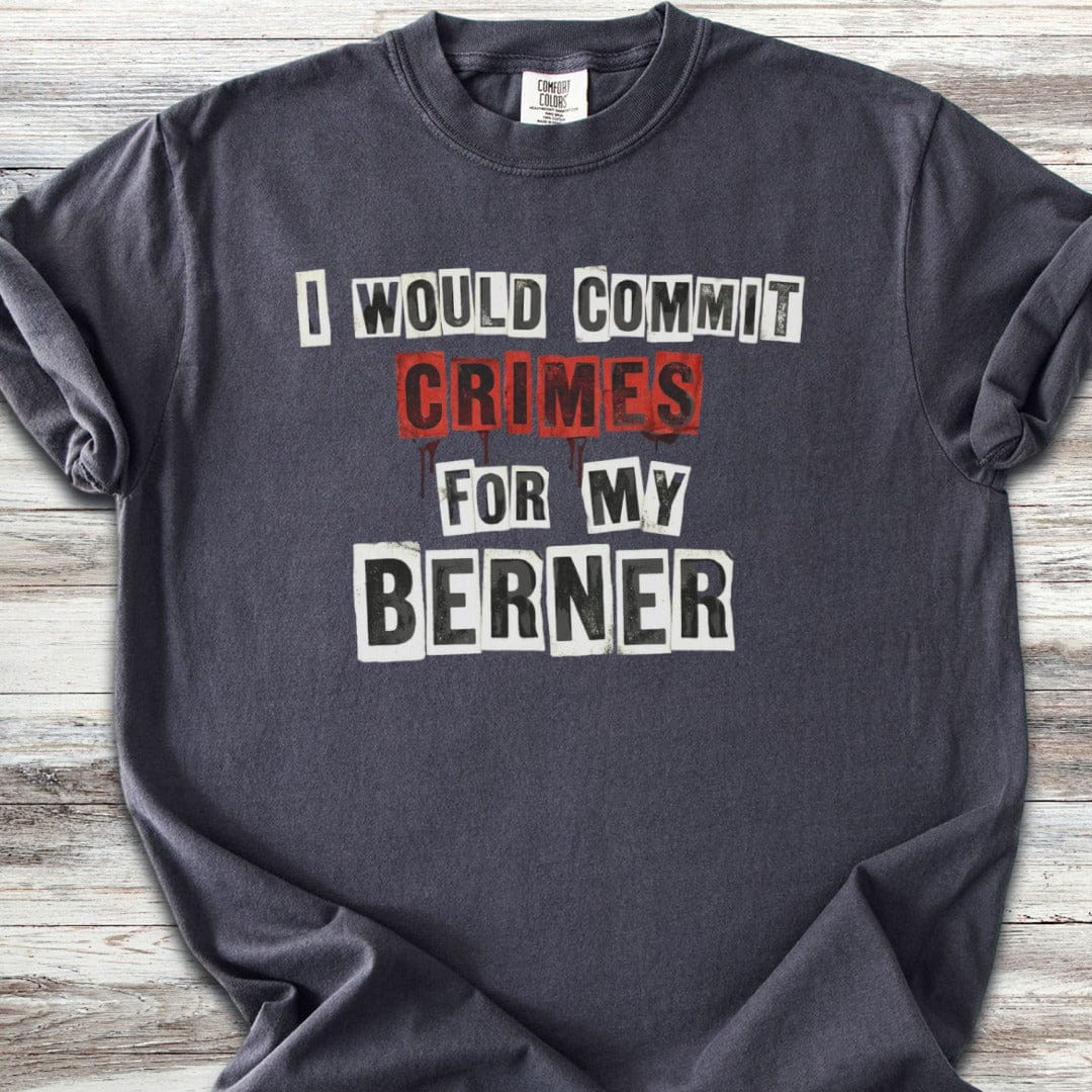 Bernese Mountain Dog Crimes T-Shirt