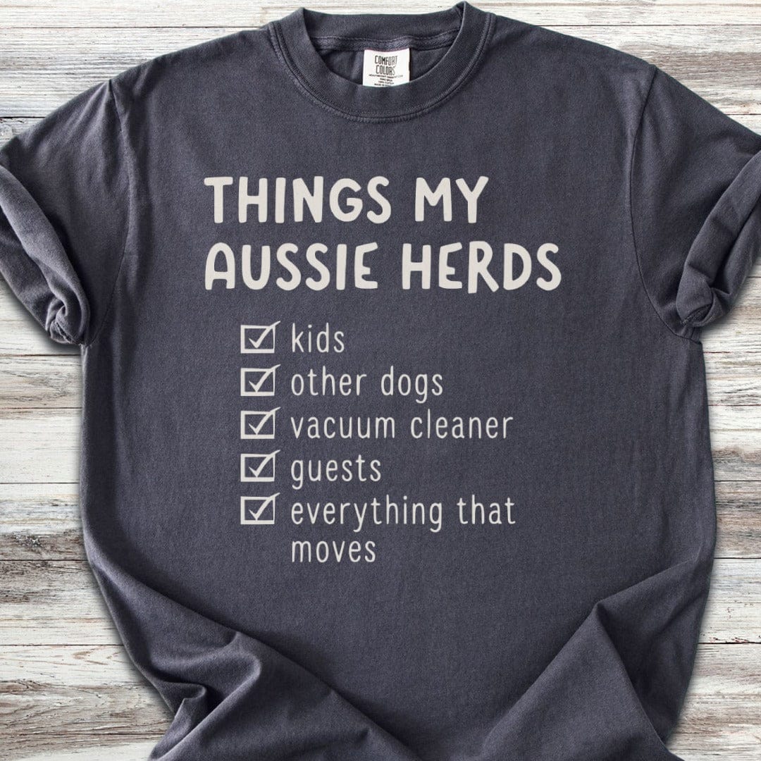 Australian Shepherd Herding List T-Shirt