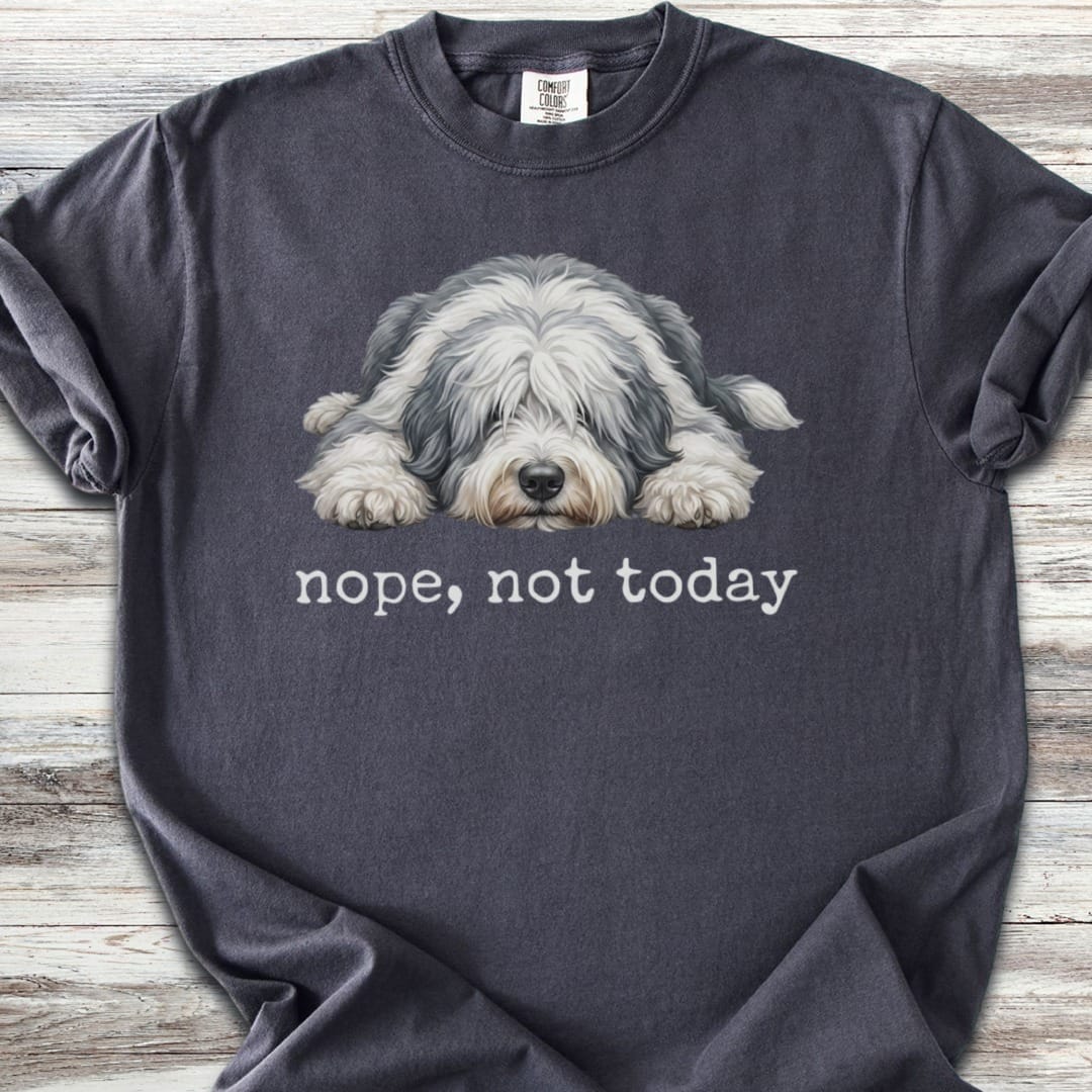 Old English Sheepdog Nope T-Shirt