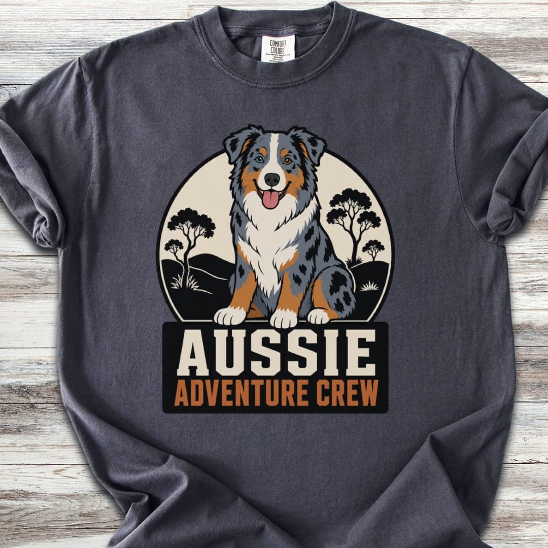 Australian Shepherd Adventure Crew  T-Shirt