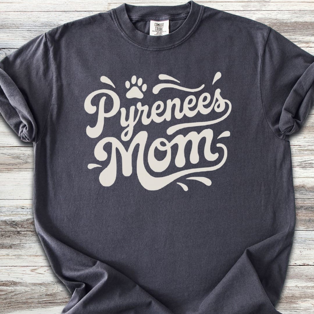 Great Pyrenees Groovy Mom T-Shirt