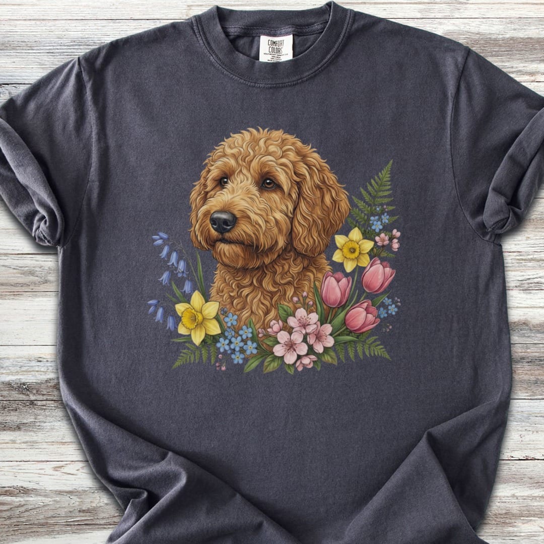 Goldendoodle Spring Portrait T-Shirt