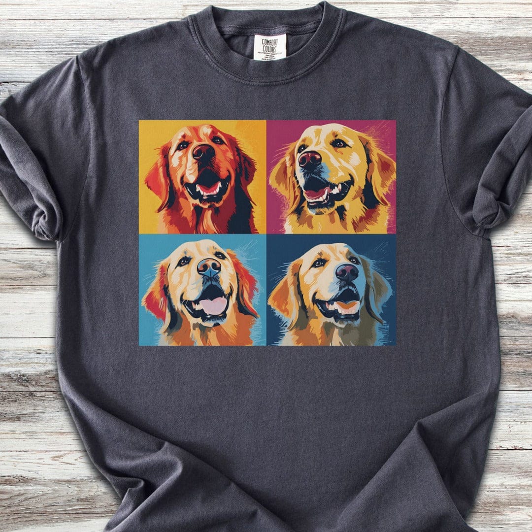 Golden Retriever Pop Art T-Shirt