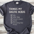 Shetland Sheepdog Herding List T-Shirt