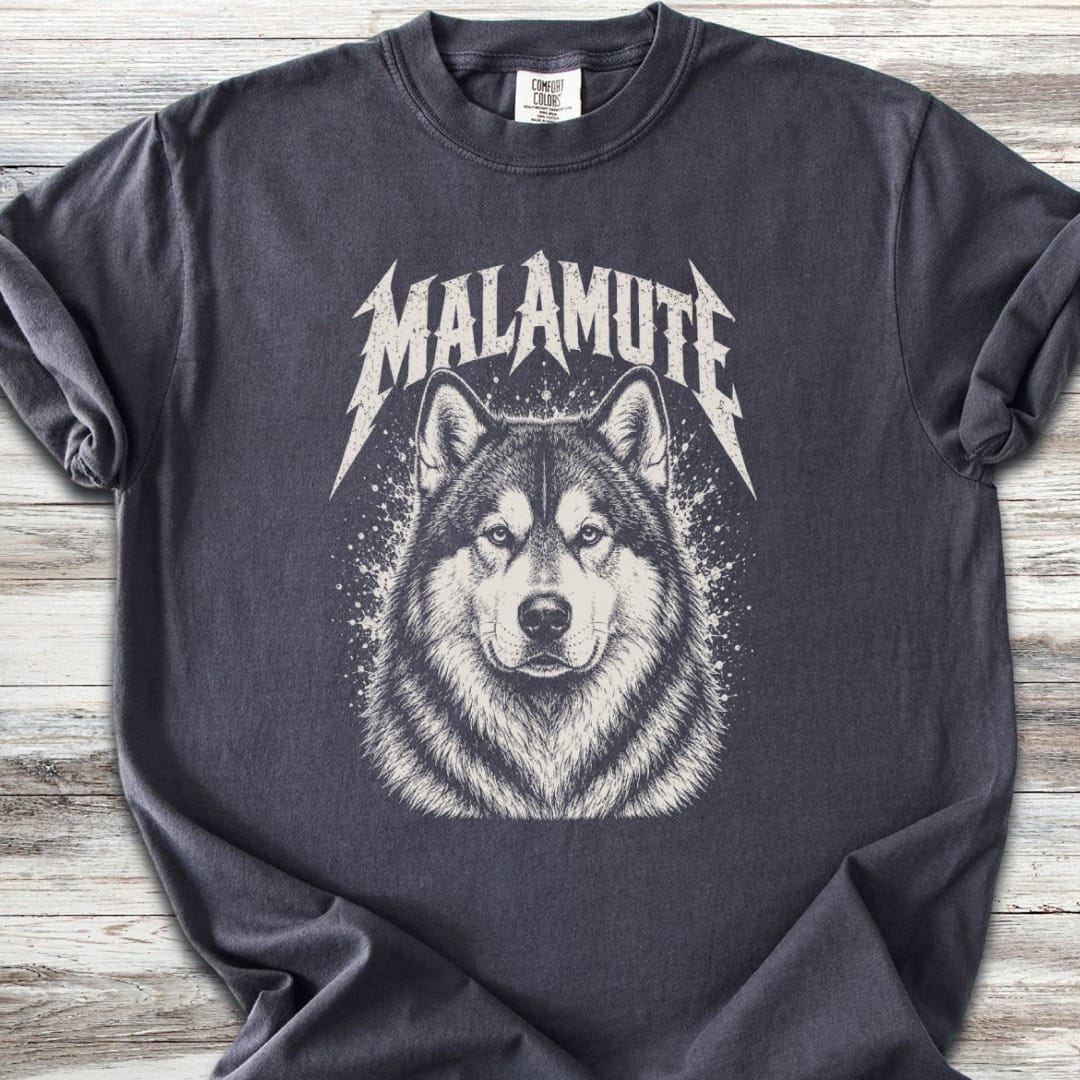 Alaskan Malamute Metal T-Shirt