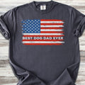 Best Dog Dad Flag T-Shirt
