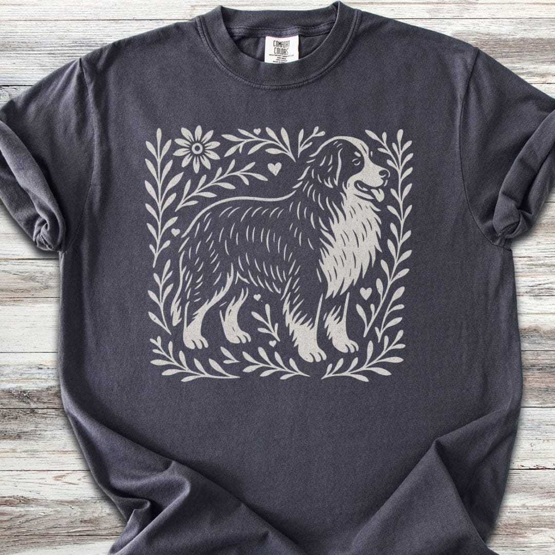 Bernese Mountain Dog Linocut T-Shirt