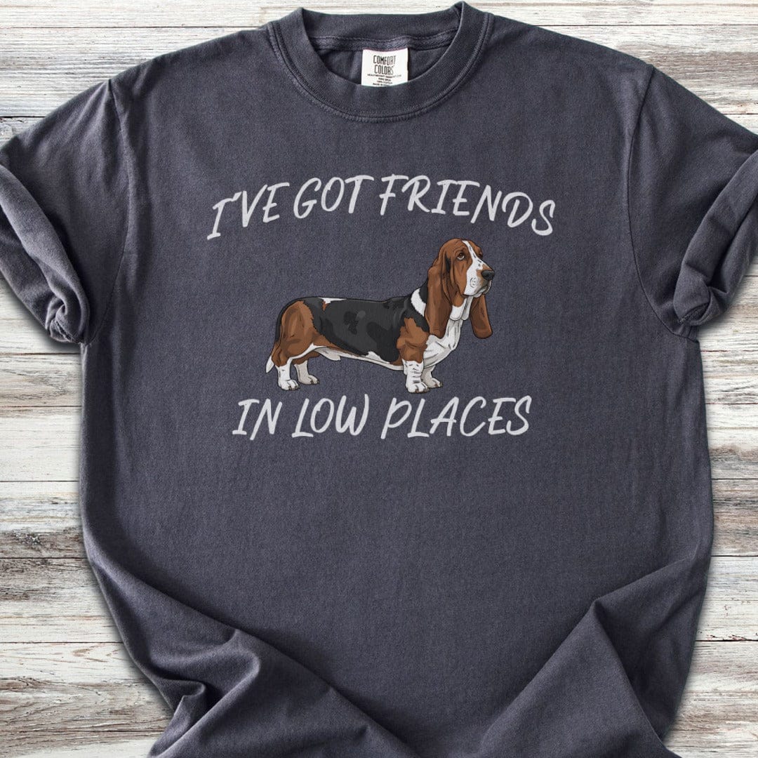 Basset Hound Low Places T-Shirt