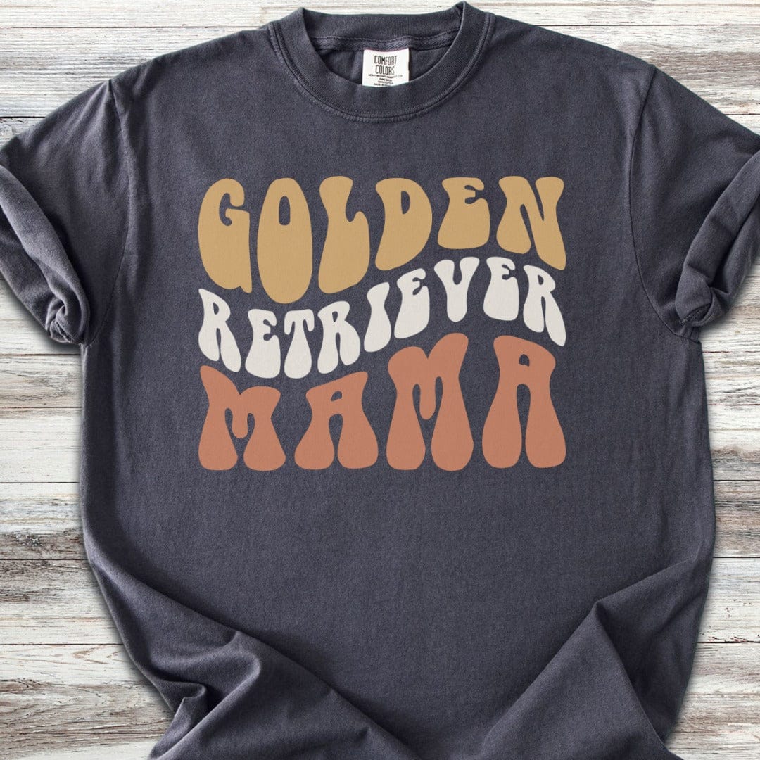 Golden Retriever Retro Mama T-Shirt