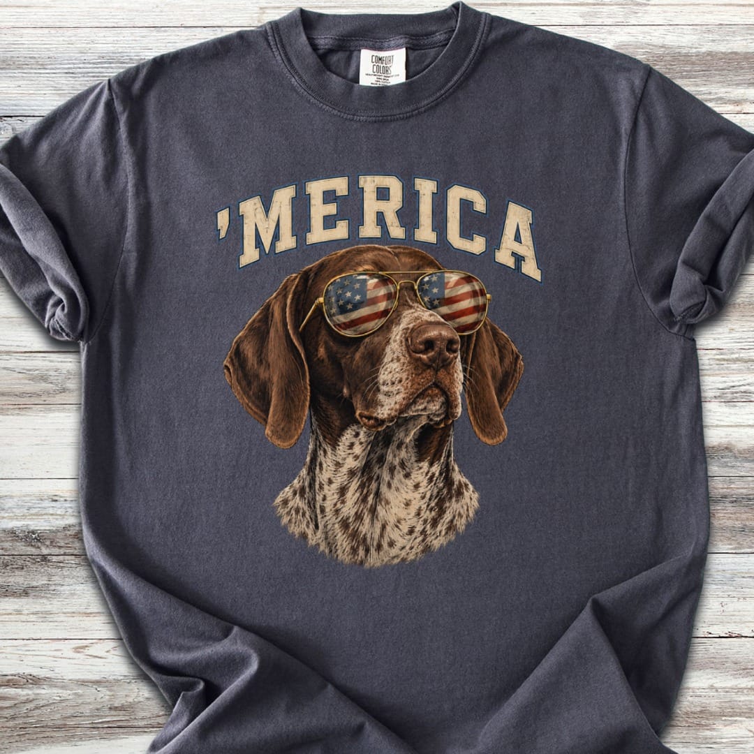 German Shorthaired Pointer 'Merica T-Shirt