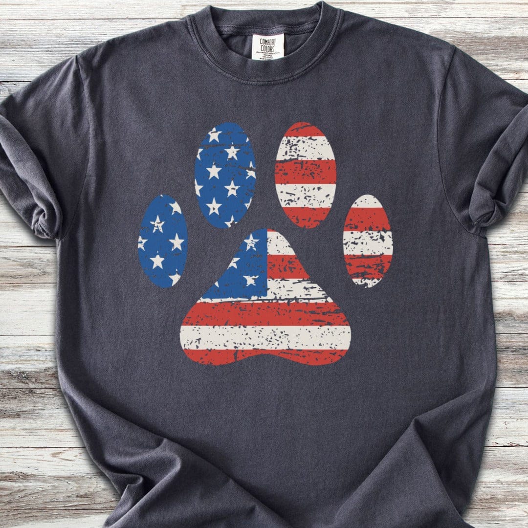 Stars & Stripes Paw Print T-Shirt