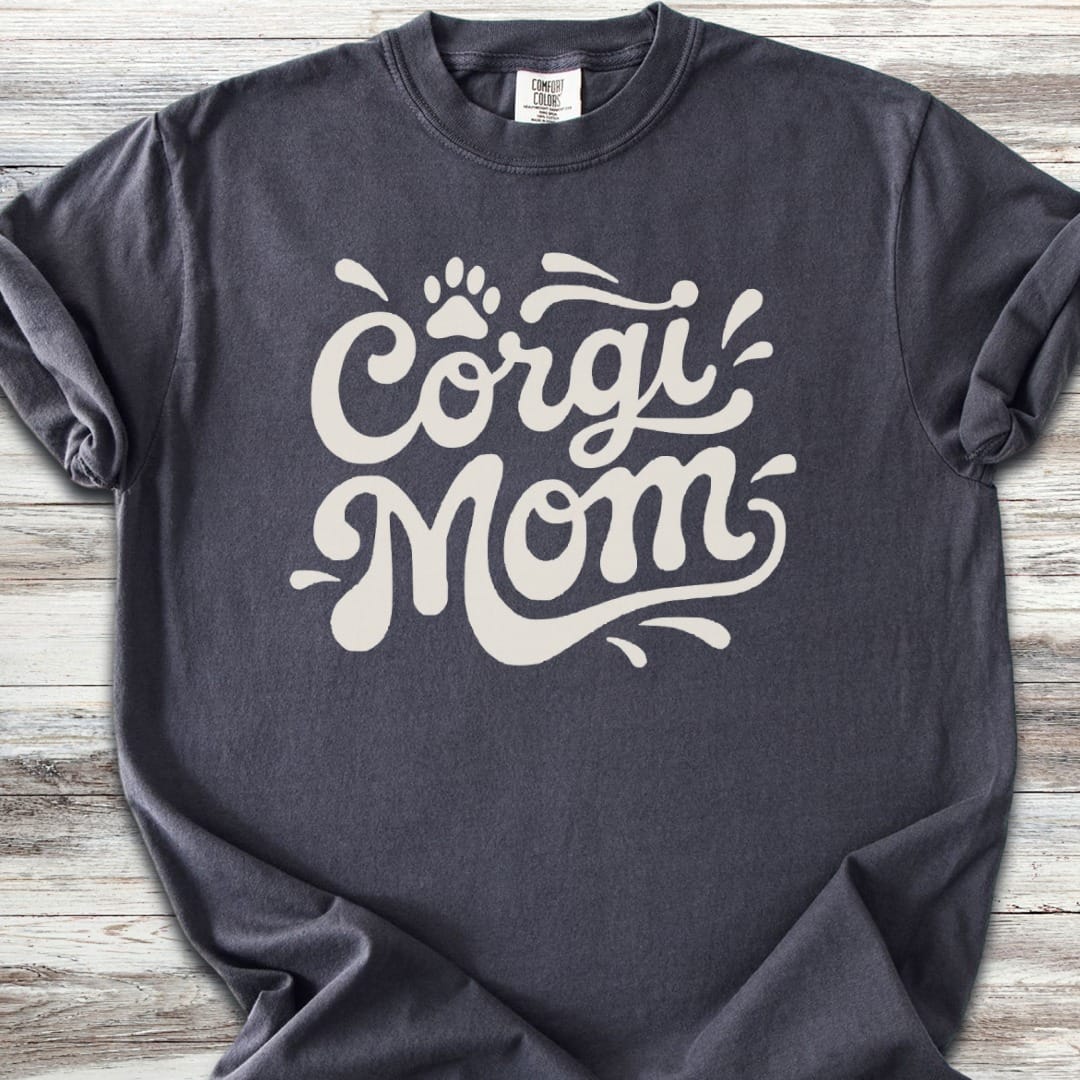 Corgi Groovy Mom T-Shirt