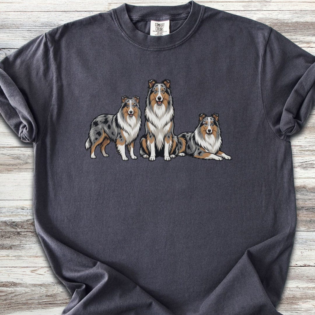 Australian Shepherd Blue Merle Trio T-Shirt