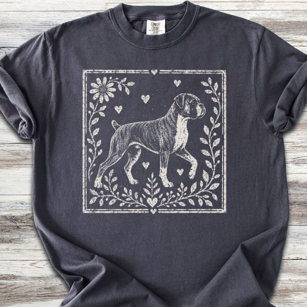 Boxer Linocut T-Shirt