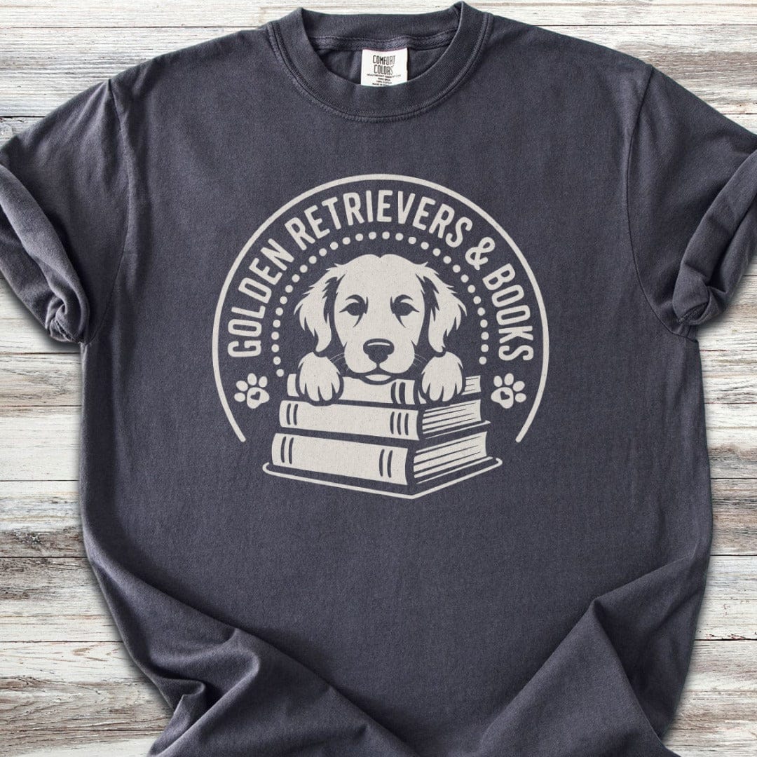 Golden Retriever Books T-Shirt