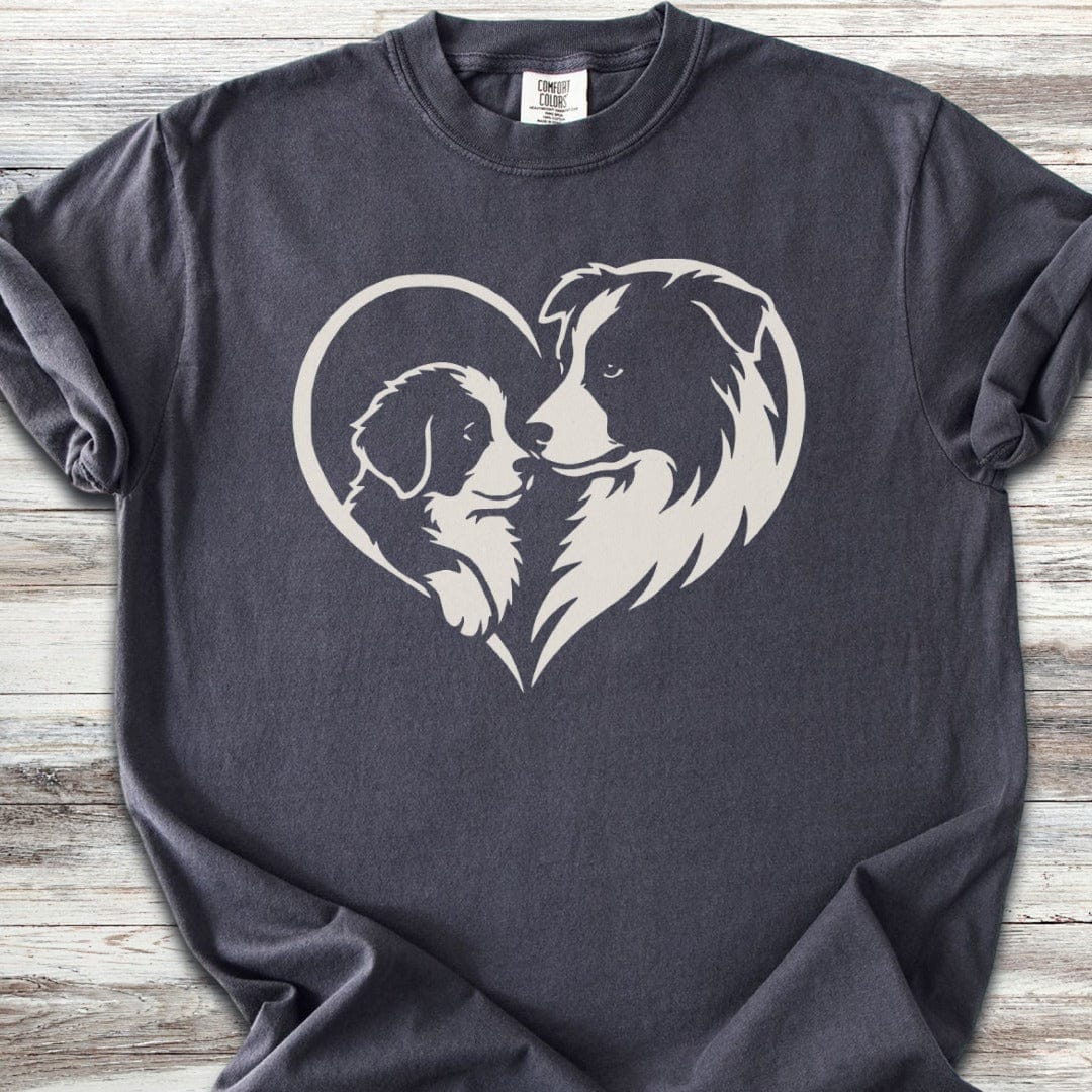 Border Collie Heart Bond T-Shirt